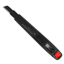 Cutter publicitaire avec lame 9 mm en acier carbone Cutter publicitaire avec lame 9 mm en acier carbone