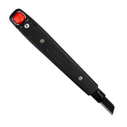 Cutter publicitaire avec lame 9 mm en acier carbone Cutter publicitaire avec lame 9 mm en acier carbone