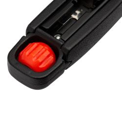 Cutter publicitaire avec lame 9 mm en acier carbone Cutter publicitaire avec lame 9 mm en acier carbone