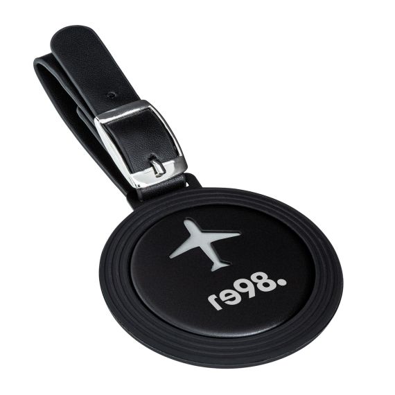 Étiquette à bagage publicitaire en aluminium et silicone personnalisable Étiquette à bagage publicitaire en aluminium et silicone personnalisable