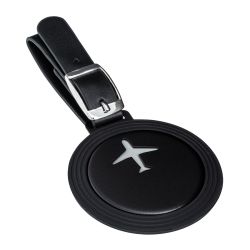 Étiquette à bagage publicitaire en aluminium et silicone personnalisable Étiquette à bagage publicitaire en aluminium et silicone personnalisable