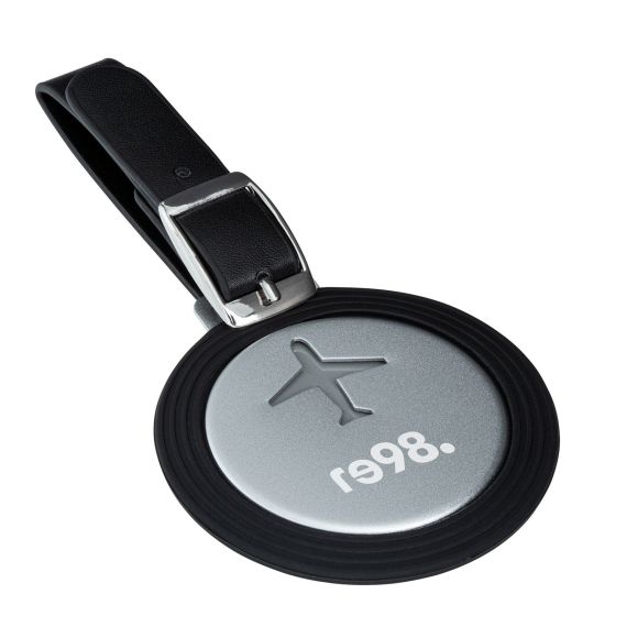 Étiquette à bagage publicitaire en aluminium et silicone personnalisable Étiquette à bagage publicitaire en aluminium et silicone personnalisable