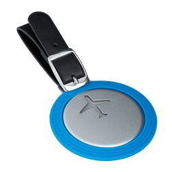 Étiquette à bagage publicitaire en aluminium et silicone personnalisable Étiquette à bagage publicitaire en aluminium et silicone personnalisable