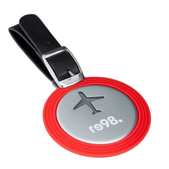 Étiquette à bagage publicitaire en aluminium et silicone personnalisable Étiquette à bagage publicitaire en aluminium et silicone personnalisable