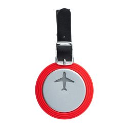 Étiquette à bagage publicitaire en aluminium et silicone personnalisable Étiquette à bagage publicitaire en aluminium et silicone personnalisable