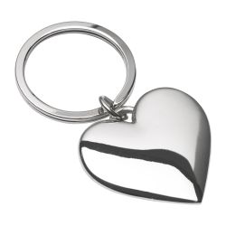 Porte-clef personnalisable cœur en métal