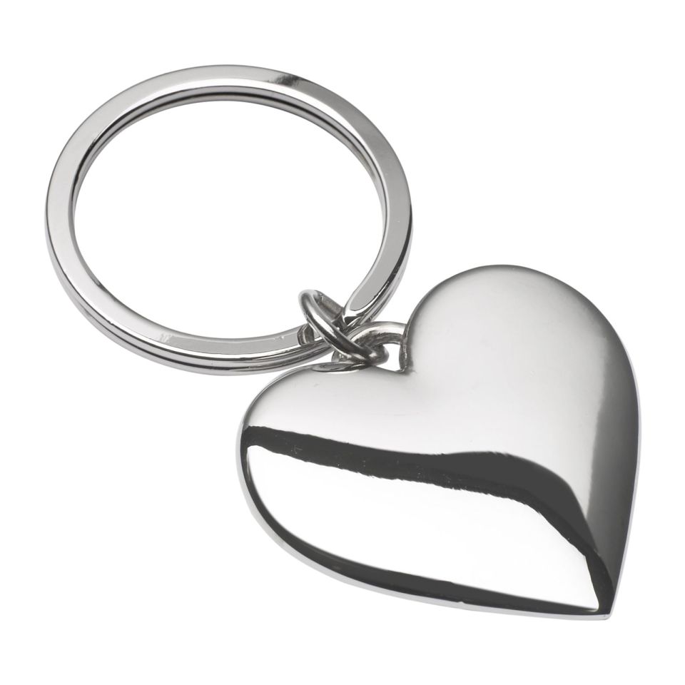 Porte-clef personnalisable cœur en métal