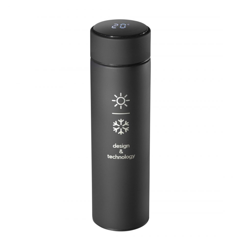 Bouteille publicitaire isotherme Smart bottle capteur thermique