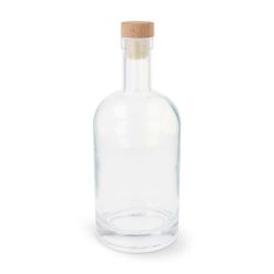 Bouteille en verre 500 ml personnalisée en quadri