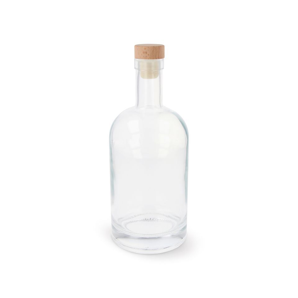 Bouteille en verre 500 ml personnalisée en quadri
