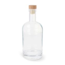 Bouteille en verre 500 ml personnalisée en quadri Bouteille en verre 500 ml personnalisée en quadri