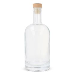 Bouteille en verre 750 ml personnalisée en quadri