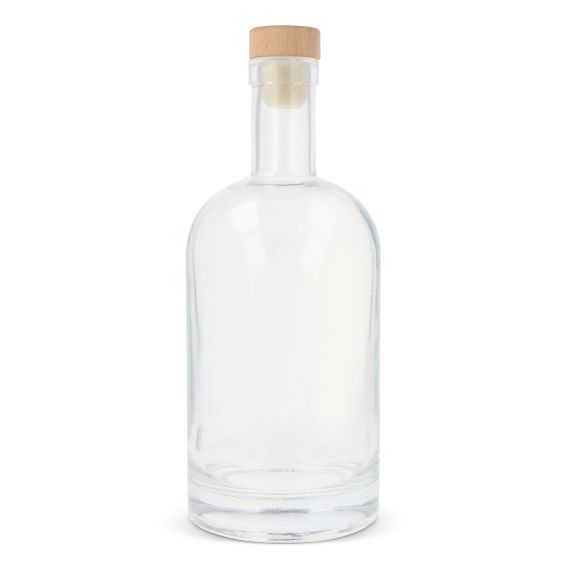 Bouteille en verre 750 ml personnalisée en quadri Bouteille en verre 750 ml personnalisée en quadri