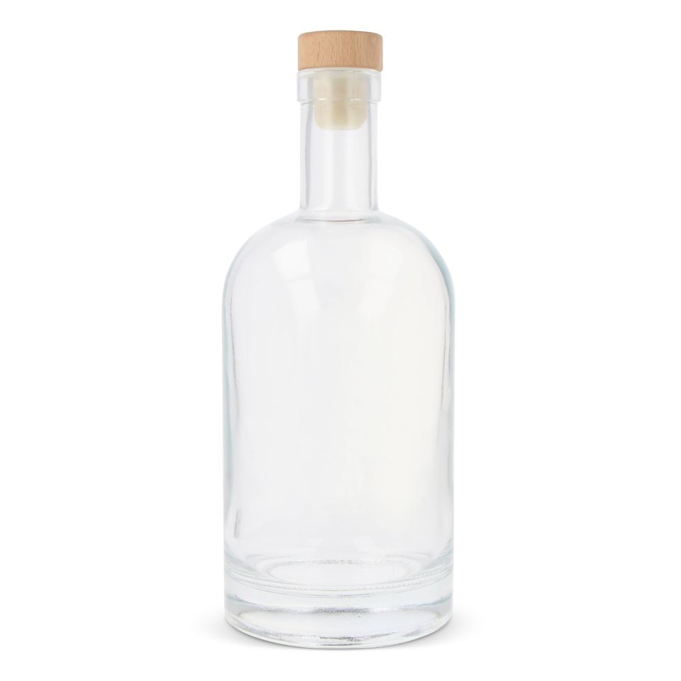 Bouteille en verre 750 ml personnalisée en quadri