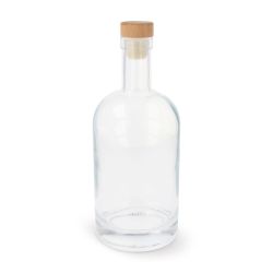 Bouteille en verre 750 ml personnalisée en quadri Bouteille en verre 750 ml personnalisée en quadri