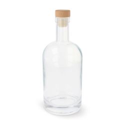 Bouteille en verre 1000 ml personnalisée en quadri