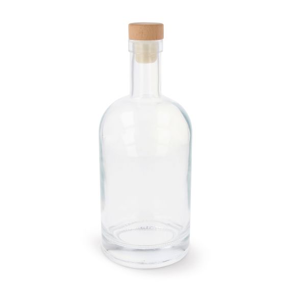 Bouteille en verre 1000 ml personnalisée en quadri Bouteille en verre 1000 ml personnalisée en quadri