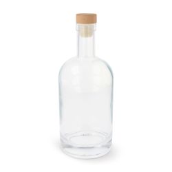 Bouteille en verre 1000 ml personnalisée en quadri Bouteille en verre 1000 ml personnalisée en quadri
