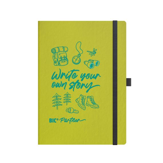Carnet A5 BIC personnalisé couverture recyclée Partner Fruit Cover fabriqué en Europe Carnet A5 BIC personnalisé couverture recyclée Partner Fruit Cover fabriqué en Europe