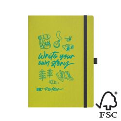 Carnet A5 BIC personnalisé couverture recyclée Partner Fruit Cover fabriqué en Europe