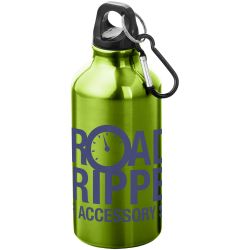 Bouteille d'eau personnalisée Oregon 400 ml aluminium avec mousqueton