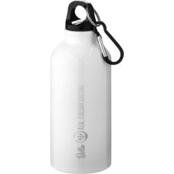 Bouteille d'eau personnalisée Oregon 400 ml aluminium avec mousqueton