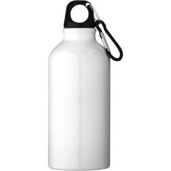 Bouteille d'eau personnalisée Oregon 400 ml aluminium avec mousqueton