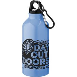 Bouteille d'eau personnalisée Oregon 400 ml aluminium avec mousqueton