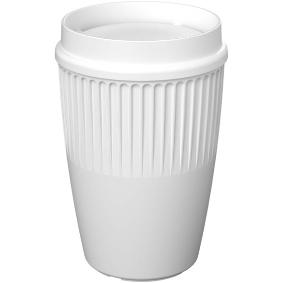 Gobelet publicitaire Cirrus de 350 ml avec couvercle 360° Gobelet publicitaire Cirrus de 350 ml avec couvercle 360°