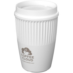 Gobelet publicitaire Cirrus de 350 ml avec couvercle 360° Gobelet publicitaire Cirrus de 350 ml avec couvercle 360°