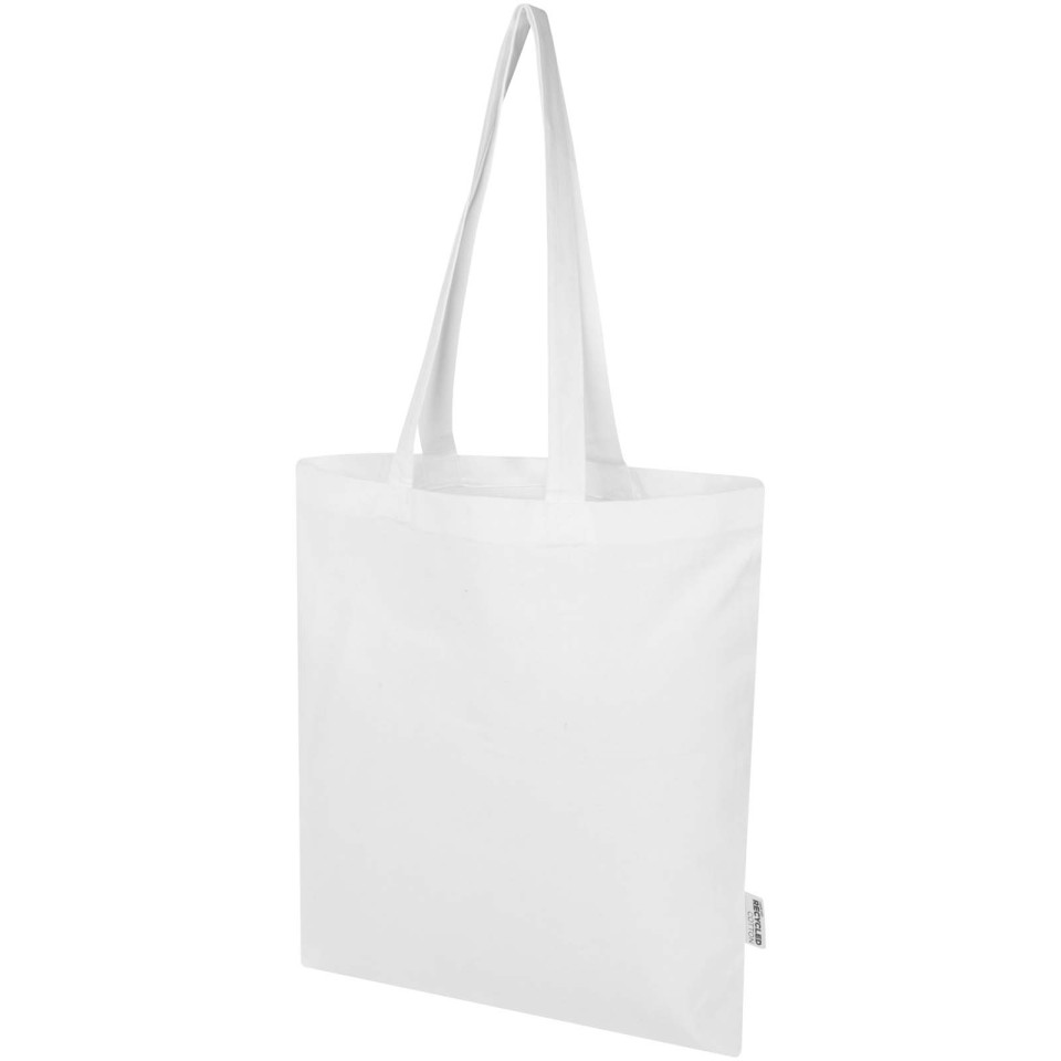 Sac publicitaire shopping Madras Blend en coton recyclé GRS 140 g/m²