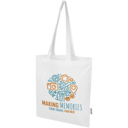 Sac publicitaire shopping Madras Blend en coton recyclé GRS 140 g/m² Sac publicitaire shopping Madras Blend en coton recyclé GRS 140 g/m²