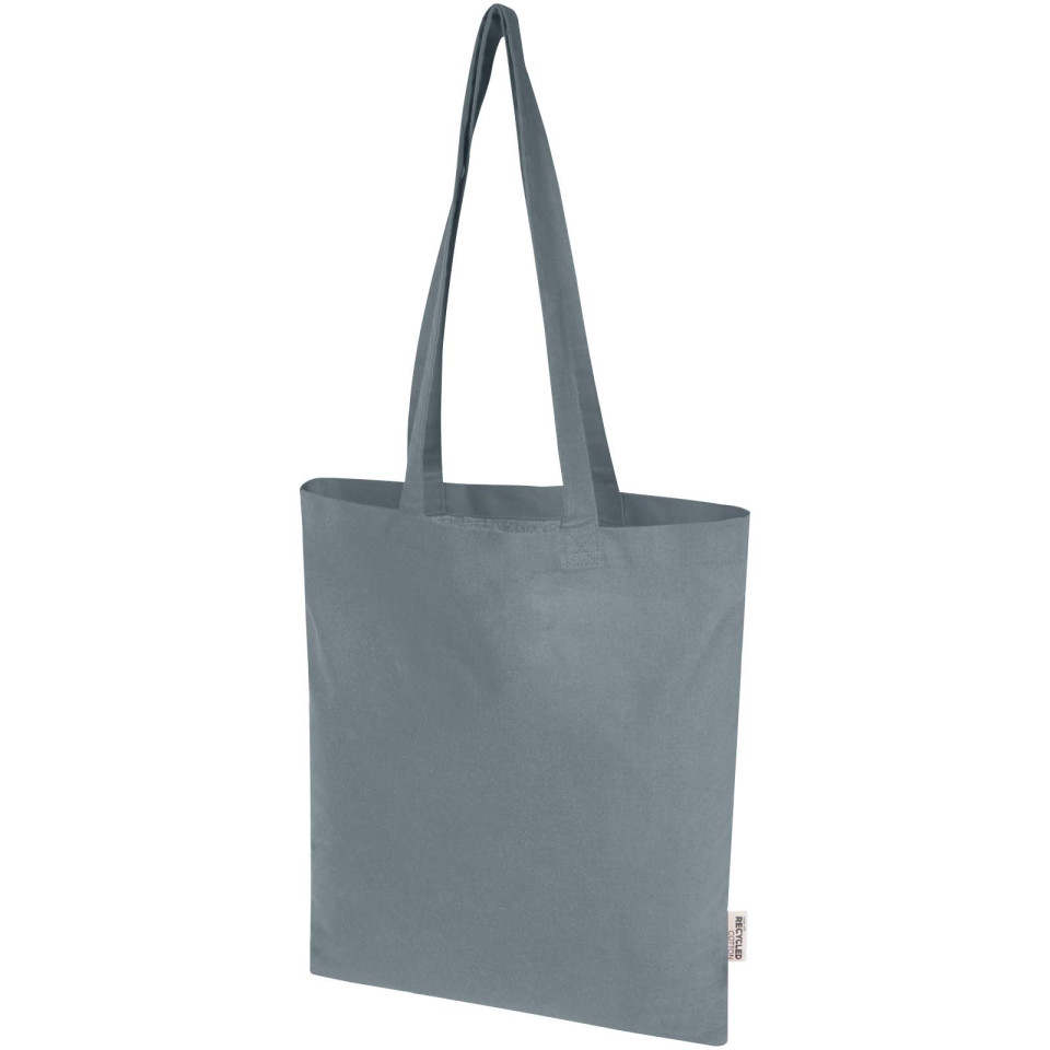 Sac publicitaire shopping Madras Blend en coton recyclé GRS 140 g/m²