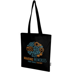 Sac publicitaire shopping Madras Blend en coton recyclé GRS 140 g/m² Sac publicitaire shopping Madras Blend en coton recyclé GRS 140 g/m²