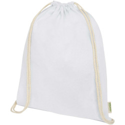 Sac publicitaire à dos avec cordon en coton organique Orissa 140 g/m² 5L Sac publicitaire à dos avec cordon en coton organique Orissa 140 g/m² 5L
