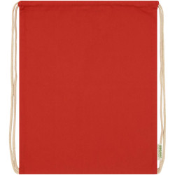 Sac publicitaire à dos avec cordon en coton organique Orissa 140 g/m² 5L Sac publicitaire à dos avec cordon en coton organique Orissa 140 g/m² 5L