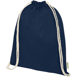 Sac publicitaire à dos avec cordon en coton organique Orissa 140 g/m² 5L Sac publicitaire à dos avec cordon en coton organique Orissa 140 g/m² 5L