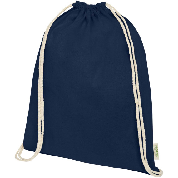 Sac publicitaire à dos avec cordon en coton organique Orissa 140 g/m² 5L Sac publicitaire à dos avec cordon en coton organique Orissa 140 g/m² 5L