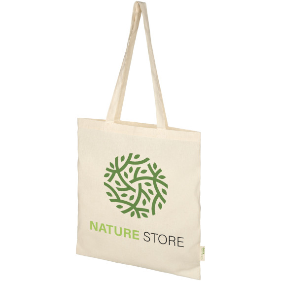 Sac publicitaire shopping en coton organique Orissa 140 g/m² 7L Sac publicitaire shopping en coton organique Orissa 140 g/m² 7L