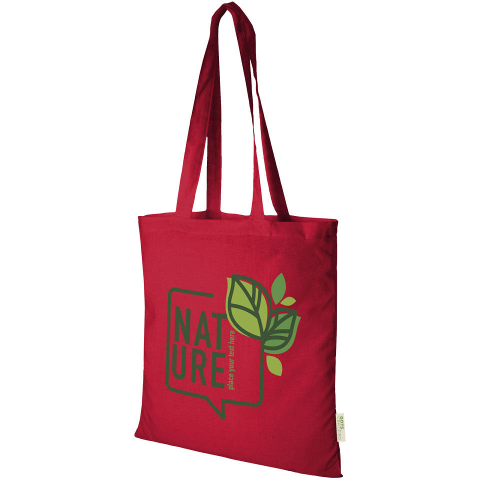 Sac publicitaire shopping en coton organique Orissa 140 g/m² 7L