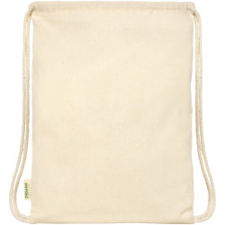 Sac publicitaire à dos en coton biologique 100 g/m² avec cordon 5L Orissa Sac publicitaire à dos en coton biologique 100 g/m² avec cordon 5L Orissa