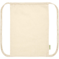 Sac publicitaire à dos en coton biologique 100 g/m² avec cordon 5L Orissa Sac publicitaire à dos en coton biologique 100 g/m² avec cordon 5L Orissa