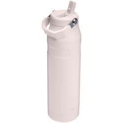 Bouteille publicitaire d'eau de 1,06 litre avec paille rabattable Stanley IceFlow™ 2.0