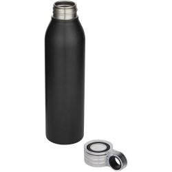 Bouteille publicitaire d’eau Grom de 650 ml en acier inoxydable recyclé certifié RCS