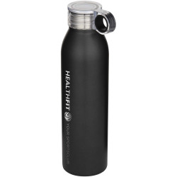 Bouteille publicitaire d’eau Grom de 650 ml en acier inoxydable recyclé certifié RCS