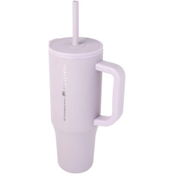 Gobelet publicitaire isotherme Brady 900 ml certifié RCS avec paille en silicone Gobelet publicitaire isotherme Brady 900 ml certifié RCS avec paille en silicone