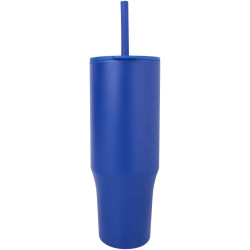 Gobelet publicitaire isotherme Brady 900 ml certifié RCS avec paille en silicone Gobelet publicitaire isotherme Brady 900 ml certifié RCS avec paille en silicone