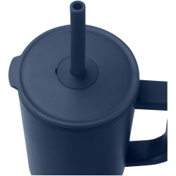 Gobelet publicitaire isotherme Brady 900 ml certifié RCS avec paille en silicone Gobelet publicitaire isotherme Brady 900 ml certifié RCS avec paille en silicone