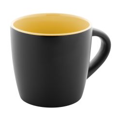 Mug en céramique personnalisable noire intérieur coloré 300 ml Mug en céramique personnalisable noire intérieur coloré 300 ml