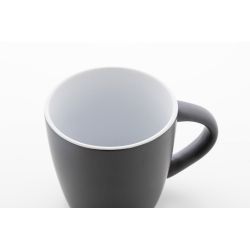 Mug en céramique personnalisable noire intérieur coloré 300 ml Mug en céramique personnalisable noire intérieur coloré 300 ml
